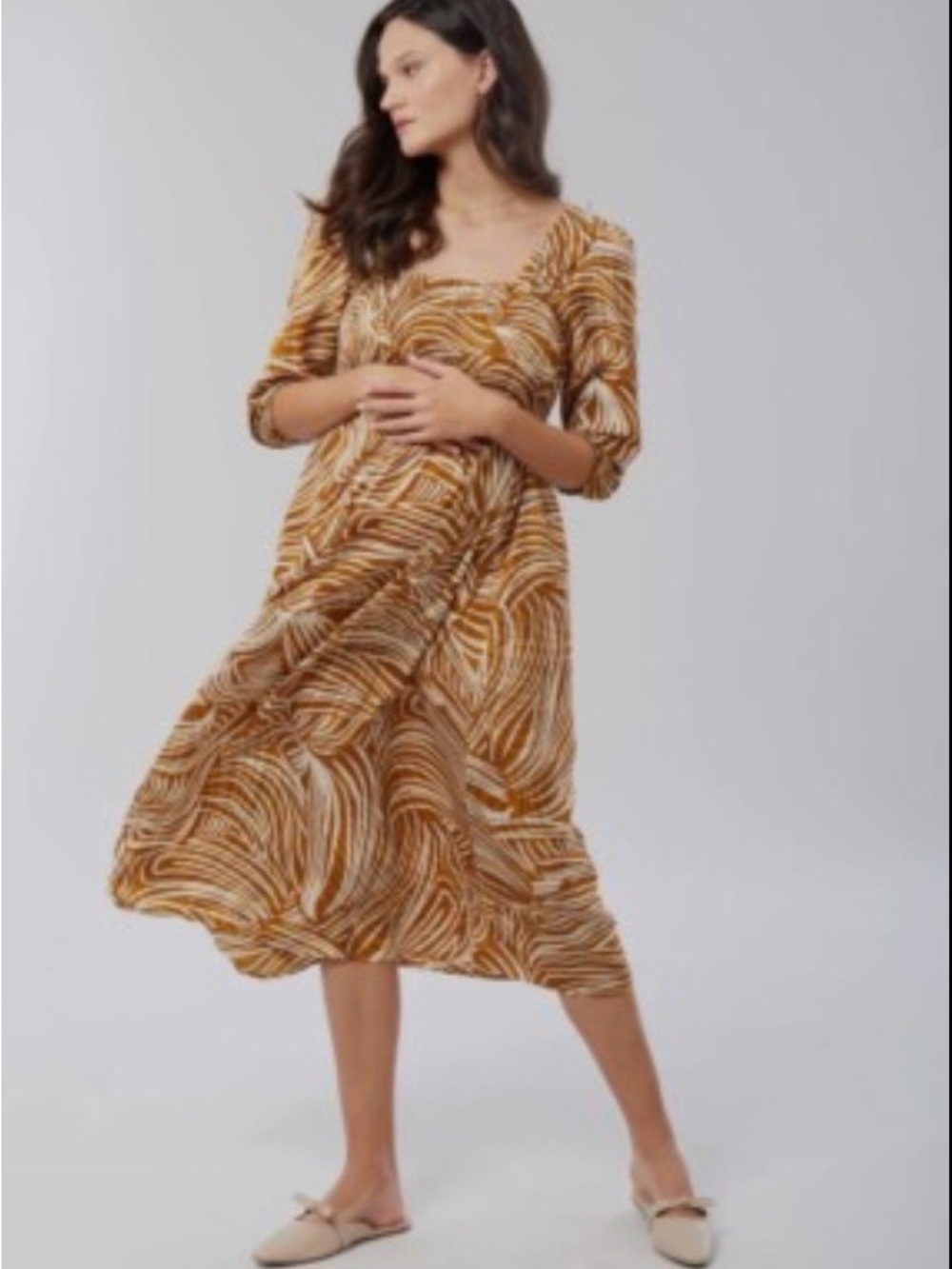 Ingrid and Isabel Maternity The Breeze midi dress
